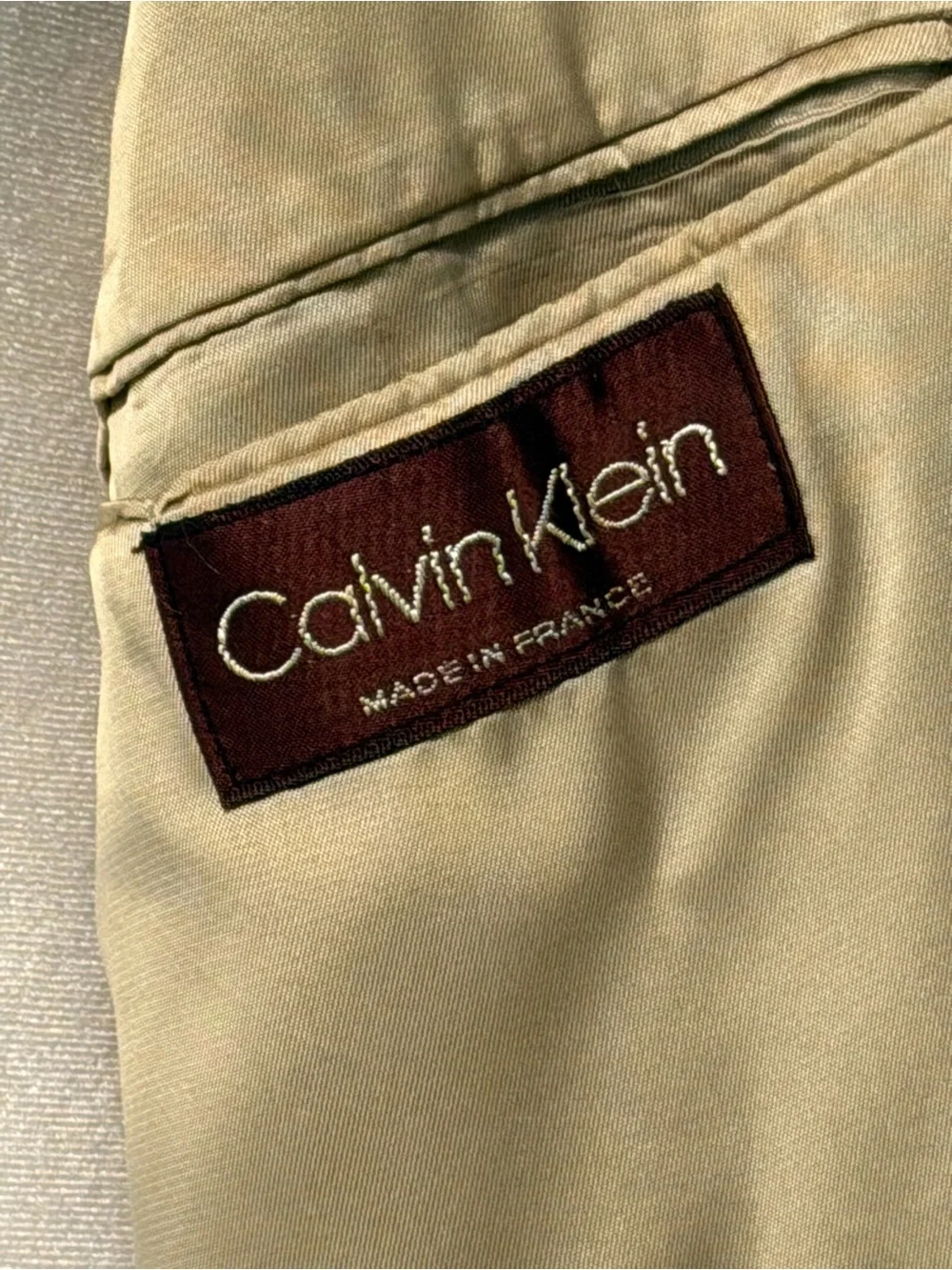 Calvin Klein vintage Men's Camel Tan Two-Button Sport Coat